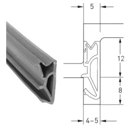 Deventer Uszczelka okienna SV12 – 200 m Szary