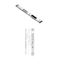 FUHR Zaczep zamka głównego - prawy 4/U25x6,5 oś 13 mm – drewno 