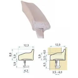 Schlegel Uszczelka drzwiowa QLON QL-3110 150m Beż