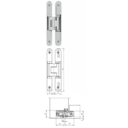 simonswerk TECTUS TE 240 3D               F2-nikiel mat