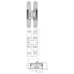 simonswerk TECTUS TE 540 3D F2-nikiel mat