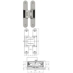 simonswerk TECTUS TE 540 3D A8 F2-nikiel mat