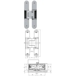 simonswerk TECTUS TE 540 3D A8 F1-chrom mat