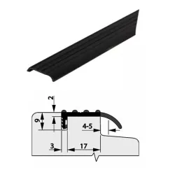 Schlegel Profil uszczelniający progowy LV 0959 (DX 0959) czarny 1000mm Czarny