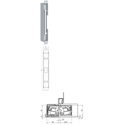 simonswerk Element gniazdowy TECTUS TE 540 3D SZ Ocynk niebieski