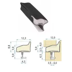 Schlegel Uszczelka drzwiowa QLON QL-3110 25m Czarny