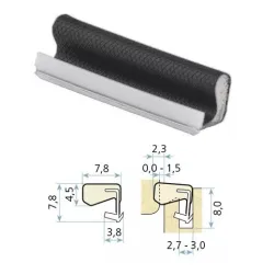 Schlegel Uszczelka okienna QLON QL-3070 400m Czarny