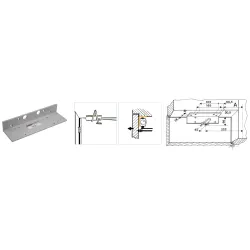 GEZE Kątownik do montażu samozamykacza TS2000 do sufitu GEZE Kątownik do montażu samozamykacza TS2000 do sufitu