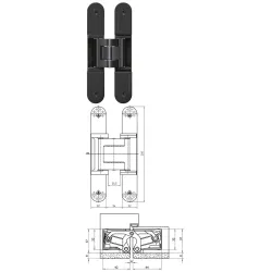 simonswerk Czyszczenie Magazynów - TECTUS TE 540 3D A8 Czarny RAL9005