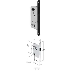 Bonaiti Zamek magnetyczny B-TWIN WC Czarny