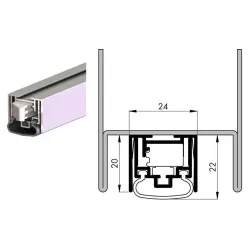 Ellen Uszczelnienie automatyczne MATIC Ferro-S 1280 mm Srebrny