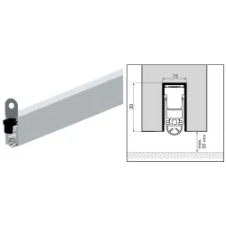 Ellen Uszczelnienie automatyczne MATIC UNI-PROOF 728 mm Szary