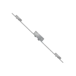 siegenia Aubi  Zasuwnica drzwiowa AS2300 16/45/92/8 sterowana wkładką – bolce Ocynk srebrny