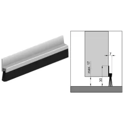 Ellen Uszczelnienie szczotkowe IBS 31 1000 mm Czarny