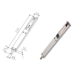 Fapim Rygiel TitanDue długość 220 mm Srebrny