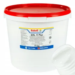 RAKOLL Klej do drewna RAKOLL GXL-4 Plus wodoodporny D4 5kg biały RAKOLL Klej do drewna RAKOLL GXL-4 Plus wodoodporny D4 5kg biały