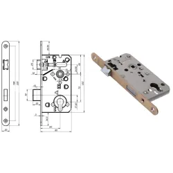 LOB Zamek do drzwi wewnętrznych Z7504 PZ Limba