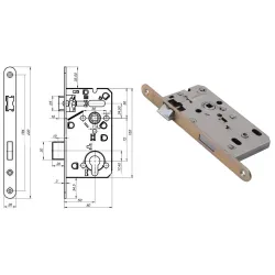 LOB Zamek do drzwi wewnętrznych Z7504 WC Limba