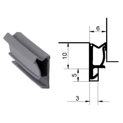 Primo Uszczelka okienna ACF5473H - 240m Szary