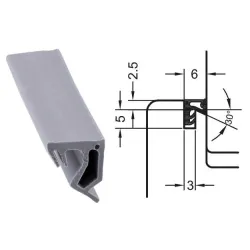 Primo Uszczelka okienna ACF6020 - 200m Szary