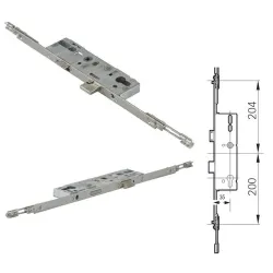 Roto Frank Zamek środkowy H600 16/35/92/8/PZ z możliwością przyłączenia Ocynk srebrny Roto Frank Zamek środkowy H600 16/35/92/8/PZ z możliwością przyłączenia Ocynk srebrny