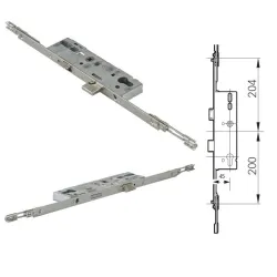 Roto Frank Zamek środkowy H600 16/45/92/8/PZ z możliwością przyłączenia Ocynk srebrny Roto Frank Zamek środkowy H600 16/45/92/8/PZ z możliwością przyłączenia Ocynk srebrny