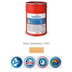 remmers Aqua HSL-36/m-Profi-Holzschutz-Lasur 3in1 20L Bezbarwny