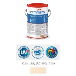 remmers Aqua MSL-45/sm-Mittelschichtlasur UV+ 5L Biały