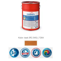 remmers Aqua HSL-36/m-Profi-Holzschutz-Lasur 3in1 20L Teak