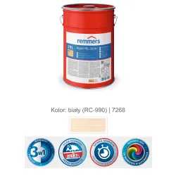 remmers Aqua HSL-36/m-Profi-Holzschutz-Lasur 3in1 20L Biały
