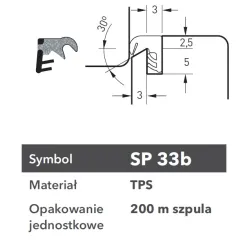 Deventer Uszczelka SP33b 200m K0 Biały