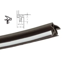 Deventer Uszczelka do drzwi wewnętrznych DS 6577a (2x25m) Brąz rustykalny