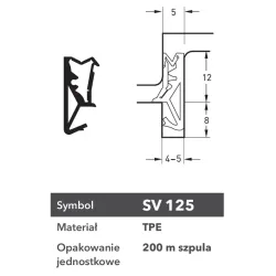 Deventer Uszczelka SV 125 150m K0 Brąz rustykalny