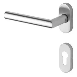 DormaKaba KLAMKA DORMAKABA 1/2 PURE 8906 6621/6679 PZ LEWA OWAL, L-FORM, 8MM Stal nierdzewna DormaKaba KLAMKA DORMAKABA 1/2 PURE 8906 6621/6679 PZ LEWA OWAL, L-FORM, 8MM Stal nierdzewna