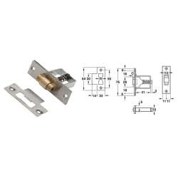 Hafele Zapadka do drzwi wahadłowych 22 mm Stal szlachetna Hafele Zapadka do drzwi wahadłowych 22 mm Stal szlachetna