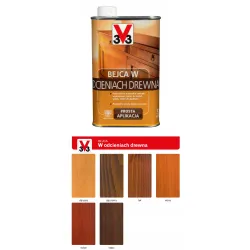V33 Bejca w odcieniach drewna 0,5L Dąb ciemny