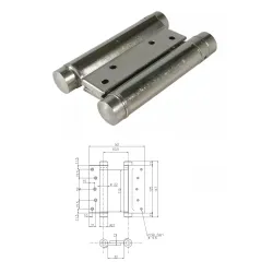 UE ZAWIAS WAHADŁOWY 125mm Nikiel