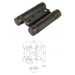UE ZAWIAS WAHADŁOWY 100mm Brązowy