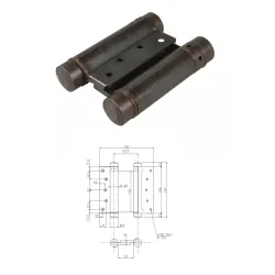 UE ZAWIAS WAHADŁOWY 125mm Brązowy