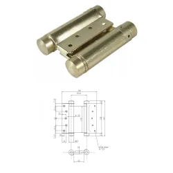 UE ZAWIAS WAHADŁOWY 125mm Mosiądz