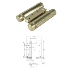 UE ZAWIAS WAHADŁOWY 150mm Mosiądz