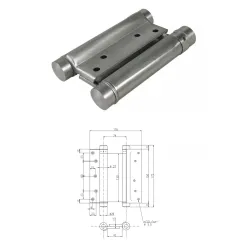 UE ZAWIAS WAHADŁOWY 150mm Stal nierdzewna