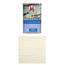 V33 Bejca w odcieniach drewna 0,5L Biała