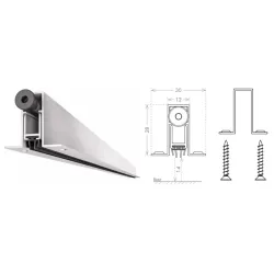UE USZCZELKA OPADAJĄCA ALETTE A 830mm (>630mm) [K5-515-1A-0830] Srebrny