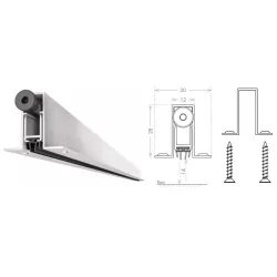UE USZCZELKA OPADAJĄCA ALETTE A 1030mm (>830mm) [K5-515-1A-1030] Srebrny
