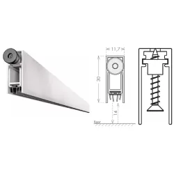 UE USZCZELKA OPADAJĄCA 1230 A 330mm (>280mm) [K5-505-1A-0330] Srebrny