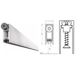 UE USZCZELKA OPADAJĄCA 1230 A 930mm (>730mm) [K5-505-1A-0930] Srebrny