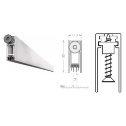 UE USZCZELKA OPADAJĄCA 1230 A 1030mm (>830mm) [K5-505-1A-1030] Srebrny