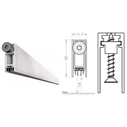 UE USZCZELKA OPADAJĄCA 1230 A 1230mm (>1030mm) [K5-505-1A-1230] Srebrny