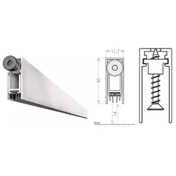 UE USZCZELKA OPADAJĄCA 1230 A 1330mm (>1130mm) [K5-505-1A-1330] Srebrny